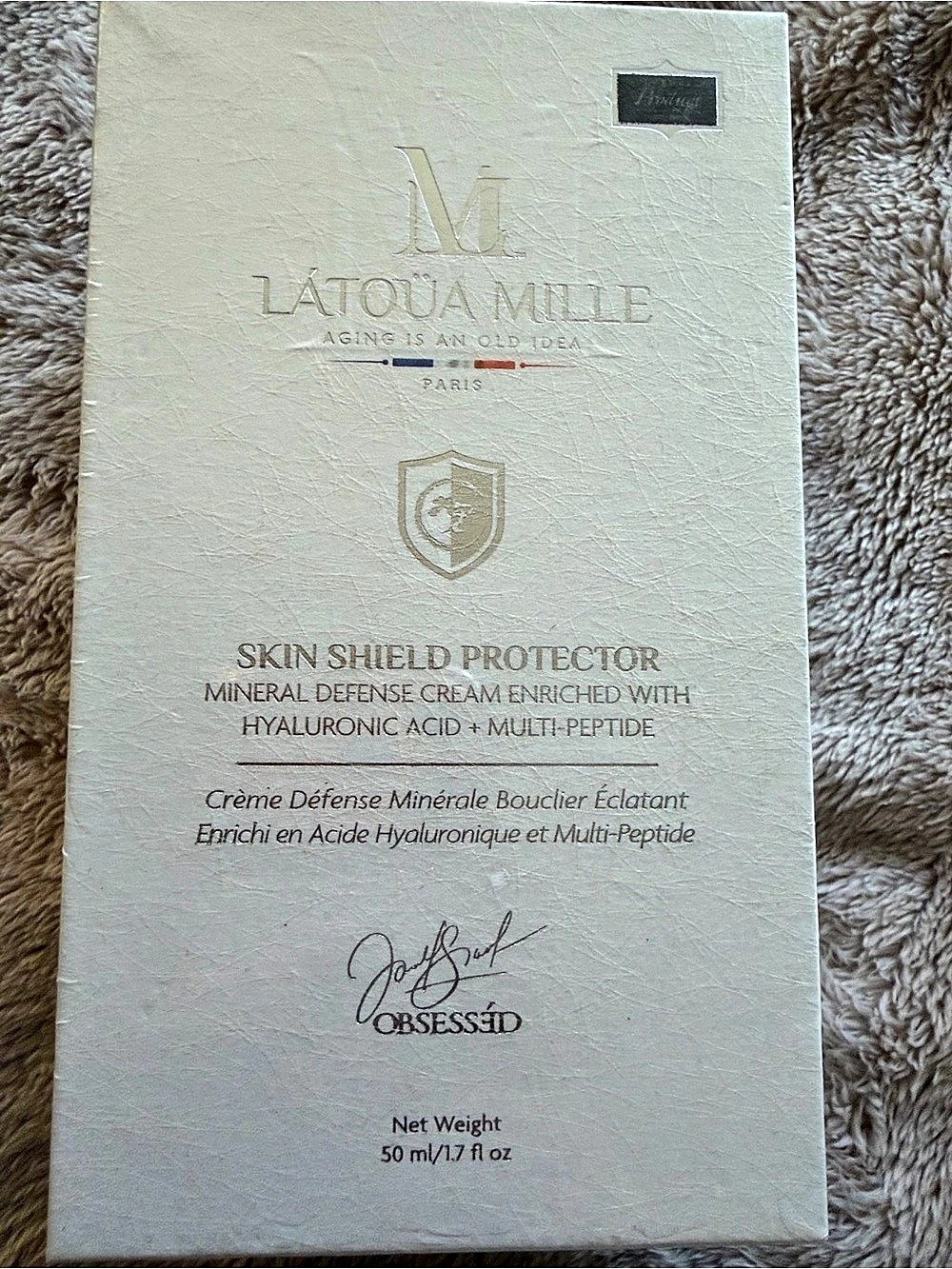 Latoua Mille Skin Shield Protector SPF 30 NWT